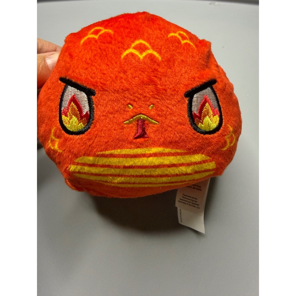 TeeTurtle Plushiverse Reversible Dragon Plush‎ Orange Fire Mood Toy